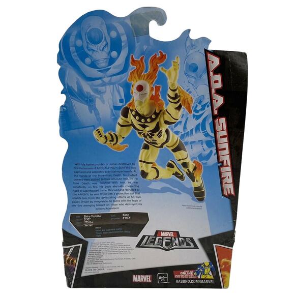 Marvel Legends ToyFare Fan's Choice Exclusive Action Figure A.O.A Sunfire - Picture 3 of 5